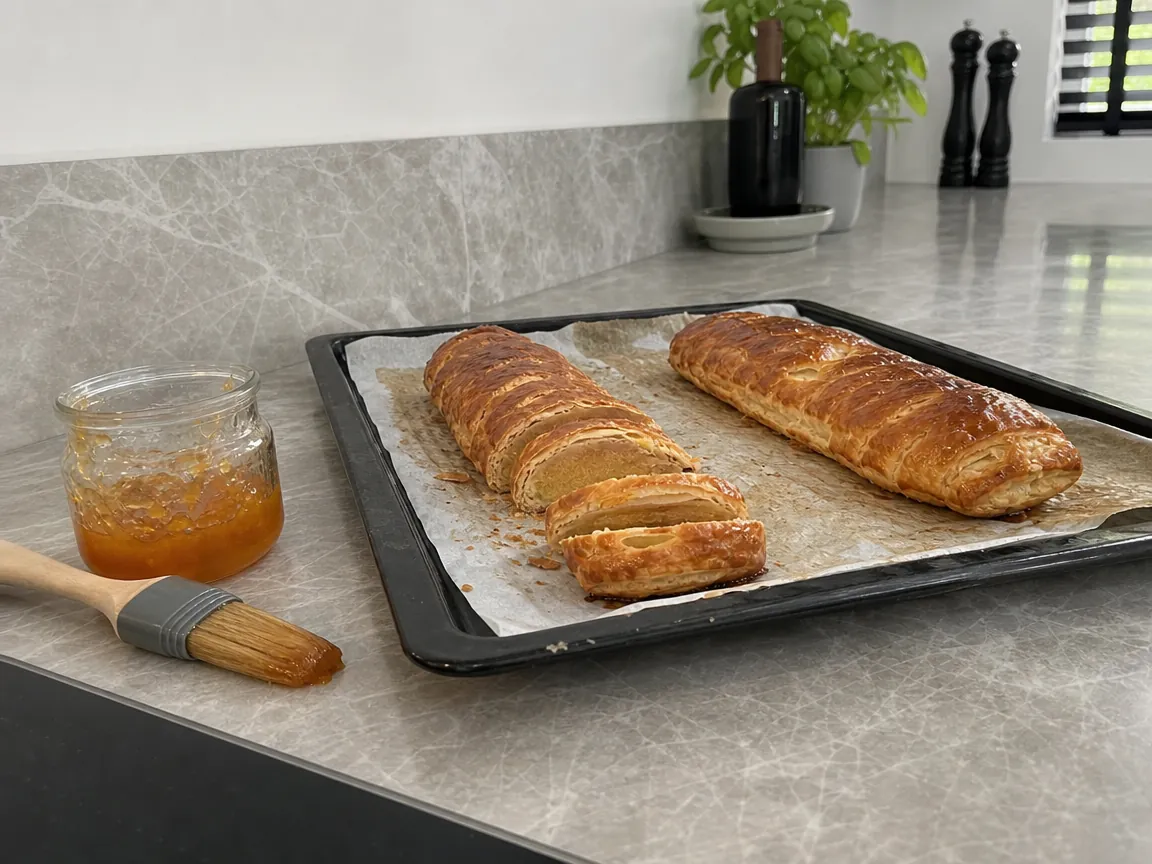 Banketstaaf met amandelspijs (voorbeeldfoto)
