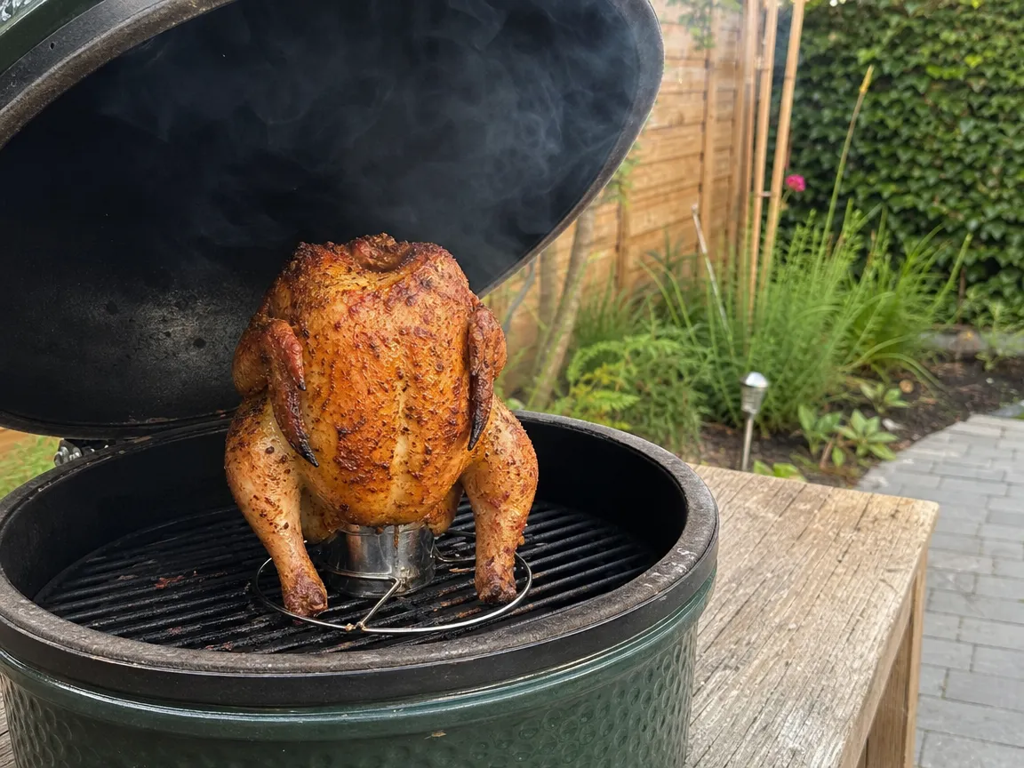 Beer can chicken (voorbeeldfoto)