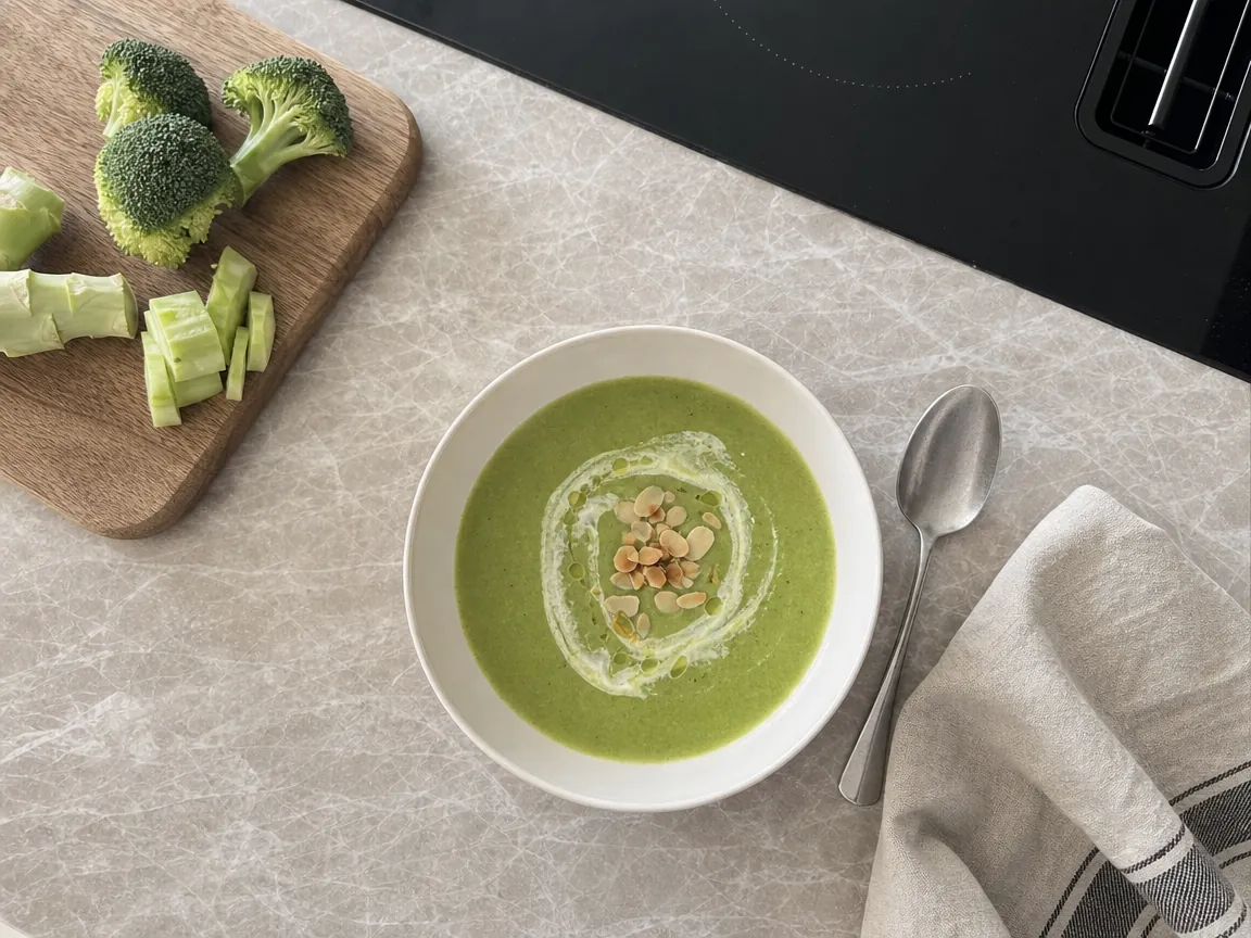 Broccolisoep (voorbeeldfoto)