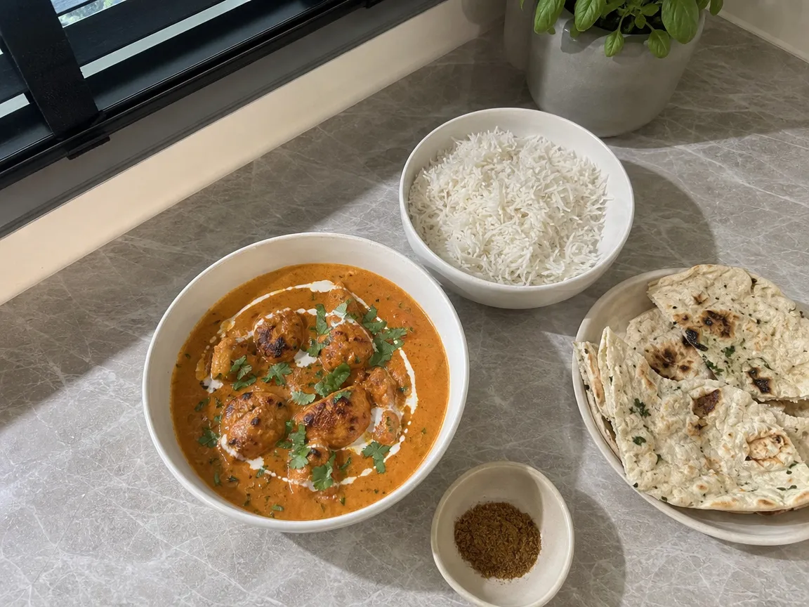 Butter chicken (voorbeeldfoto)