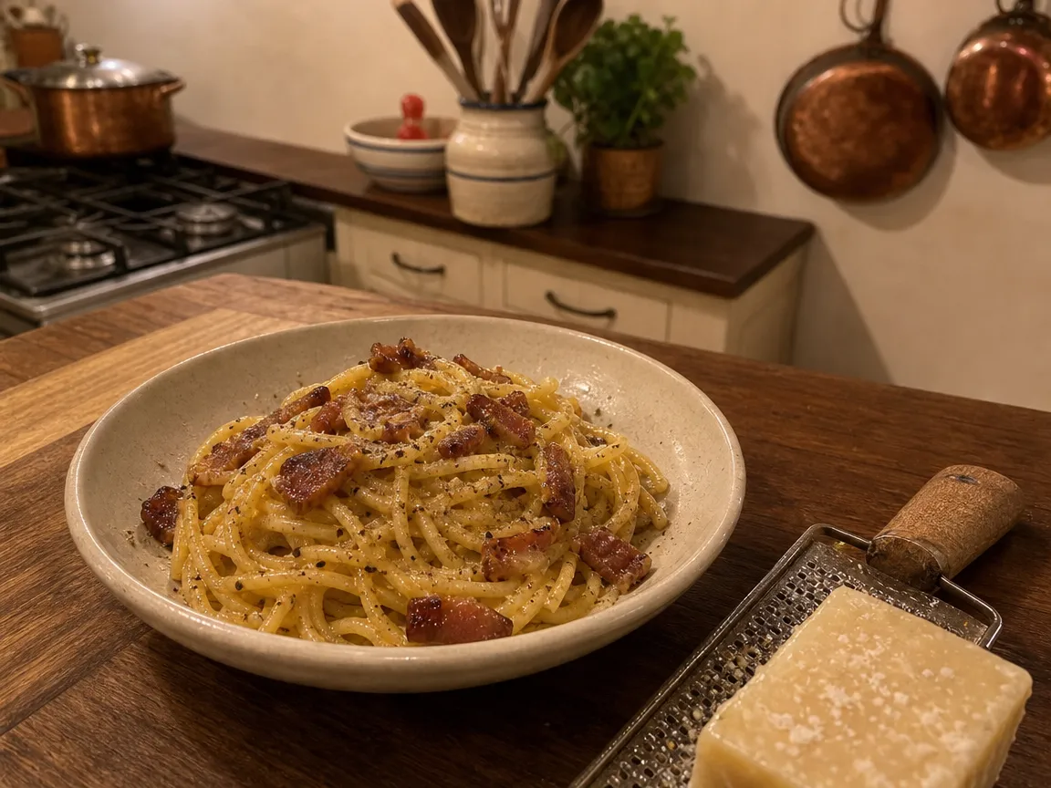 Carbonara classico zonder room (voorbeeldfoto)