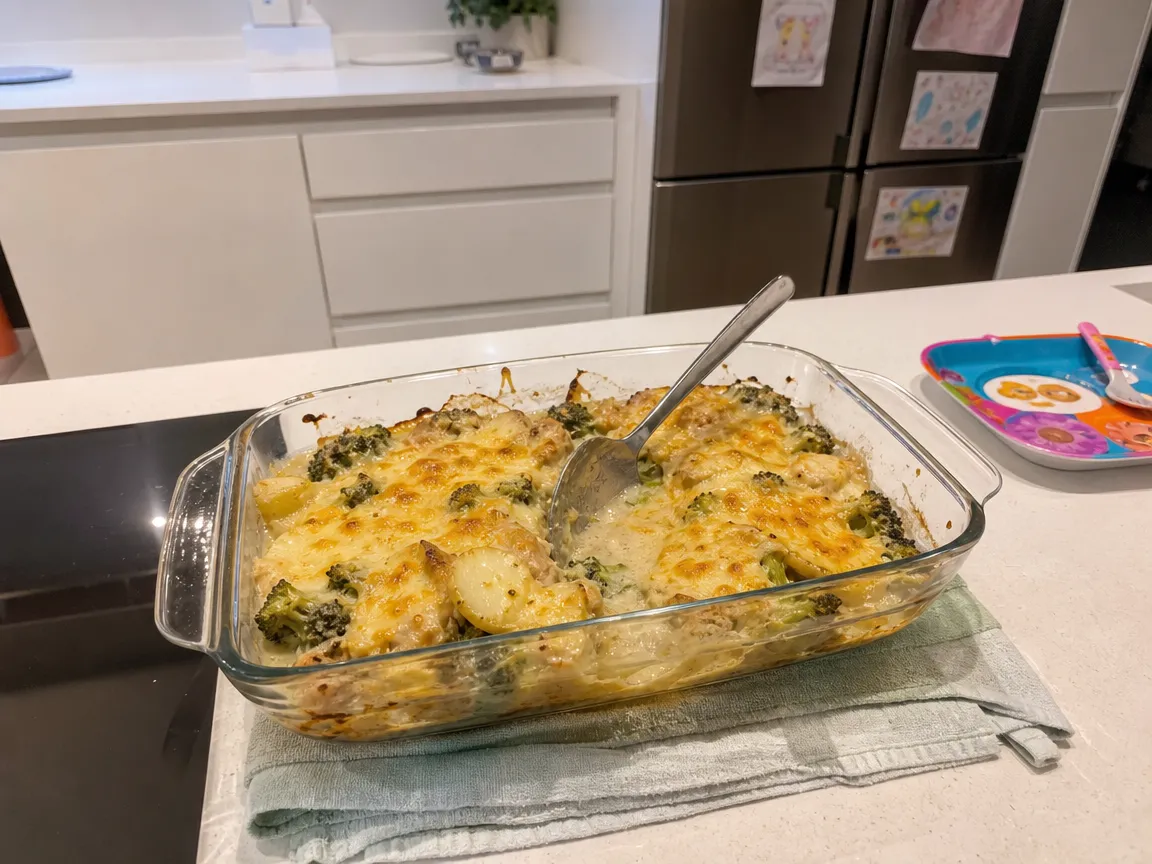 Kip-broccoli ovenschotel (voorbeeldfoto)