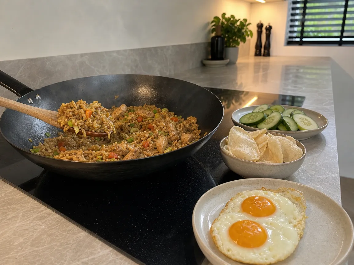 Nasi goreng (voorbeeldfoto)
