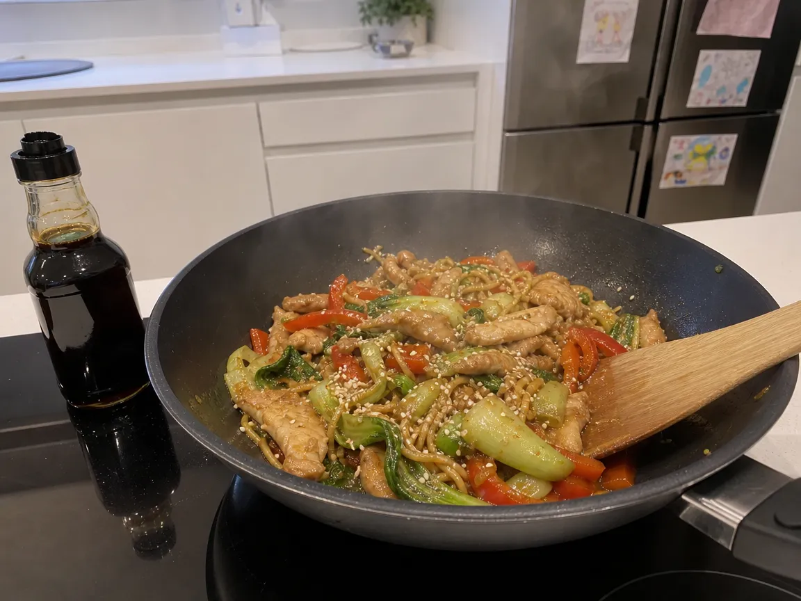 Snelle Aziatische wok (voorbeeldfoto)