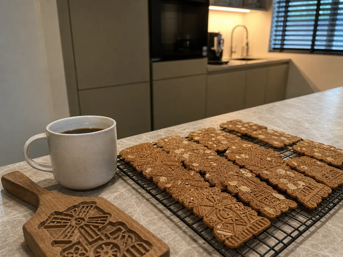 Speculaas met amandelschaafsel (voorbeeldfoto)