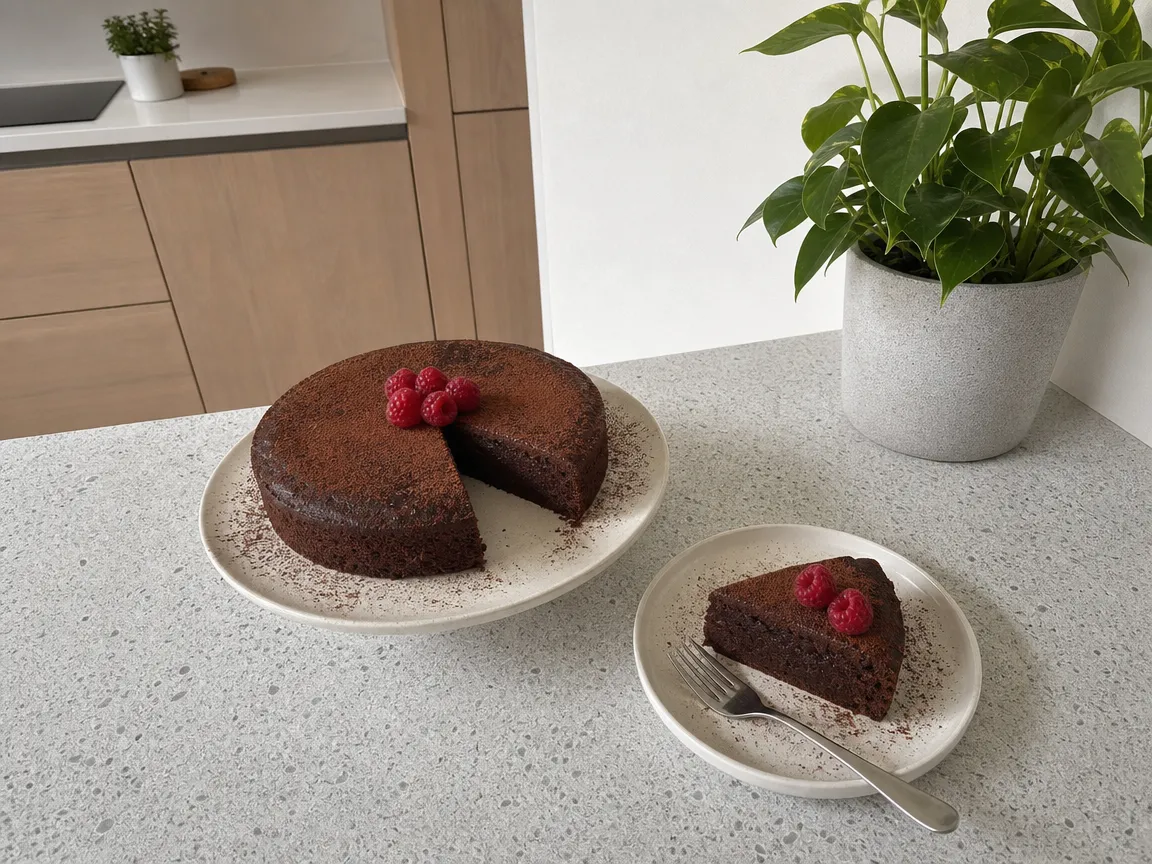 Suikervrije chocoladetaart (voorbeeldfoto)