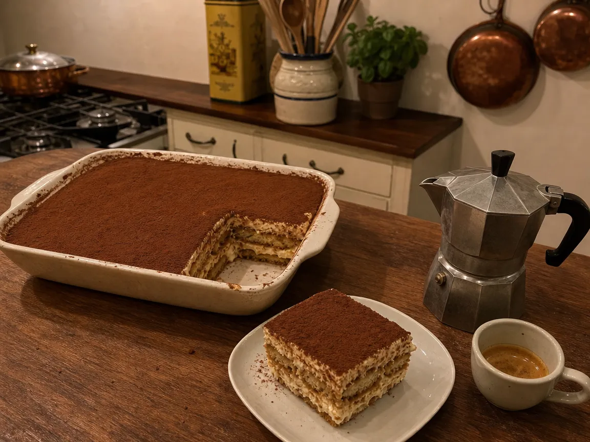 Tiramisu echt (voorbeeldfoto)
