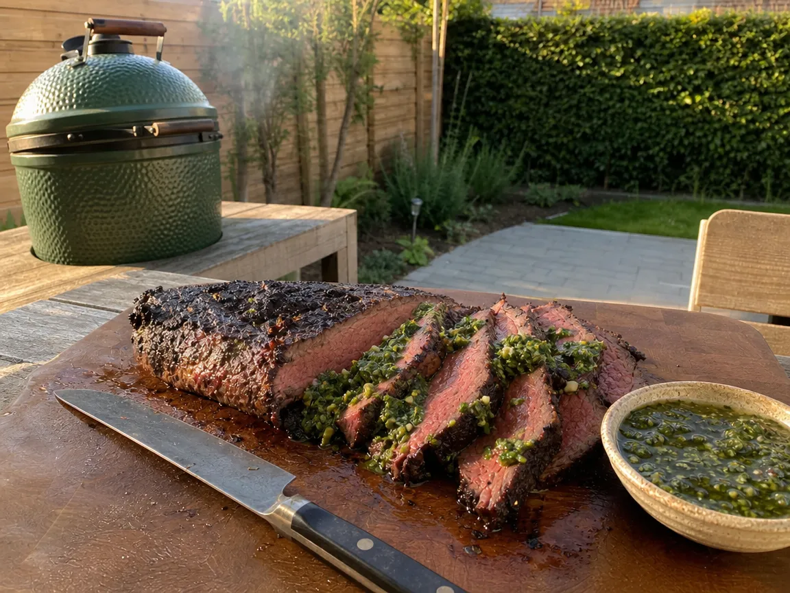 Tri-tip met chimichurri (voorbeeldfoto)